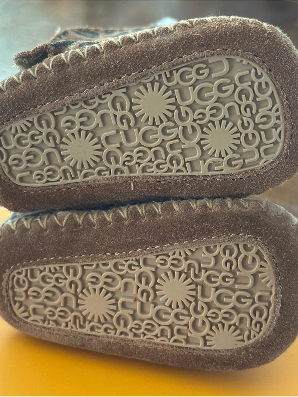 Leopard Print Faux-Suede Baby Ugg Boots with Shearling Lining